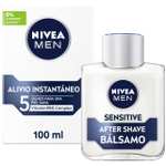NIVEA MEN Sensitive Bálsamo After Shave (1 x 100 ml), para el cuidado de la piel sensible, bálsamo anti irritaciones con 0% alcohol