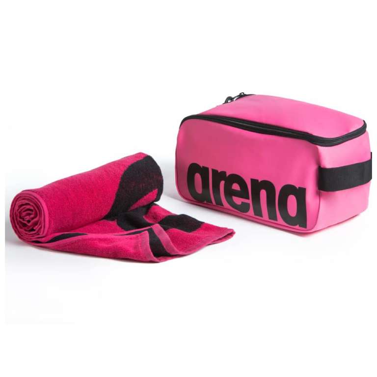 SET - Toalla Gym Soft + Bolso Team Pocket ARENA, 100% Algodón
