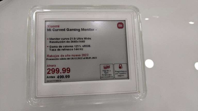 Xiaomi Mi Curved Gaming Monitor 34" Tienda Xiaomi Granada