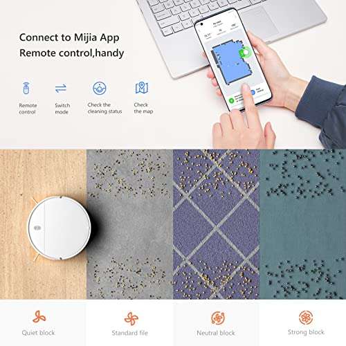 Robot Aspirador Xiaomi Mi Vacuum Robot Mop/ Friegasuelos/ Autonomía 150  Min/ control por WiFi