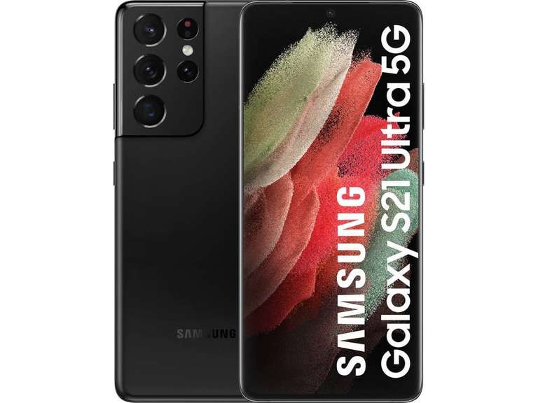 Smartphone SAMSUNG Galaxy S21 Ultra 5G (6.8'' - 12 GB - 128 GB - Negro) - VENDEDOR EXTERNO