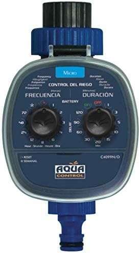 Aqua Control C4099O Programador de Riego para Jardín, Para todo tipo de Grifos, Apertura a 0 Bar