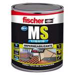 fischer - Pintura impermeabilizante (cubo 4kg) polímero MS Blanco, resistente al agua y exteriores