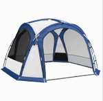 Outsunny Carpa Portátil para 6-8 Personas Carpa de Camping con 4 Mosquiteros Gancho y Bolsa de Transporte Anti-UV
