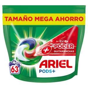 Detergente máquina líquido + Frescor Sensaciones Pods+ caja 40 cápsulas ·  ARIEL · Supermercado El Corte Inglés El Corte Inglés