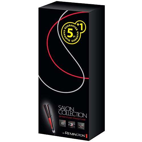 Remington Plancha de Pelo Salon Collection - Cerámica, Digital, Placas  Extra Largas, Resultados Profesionales, Negro y Rojo - S9700 » Chollometro