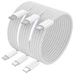 3Pack 2M: USB C a USB C , Cable USB C 60W PD Carga Rapida Cable USB Tipo C