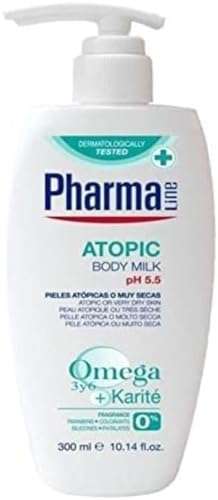Crema hidratante corporal para pieles atópicas o muy secas. Sin siliconas, parabenos ni sulfatos. 300 ml (Compra recurrente)