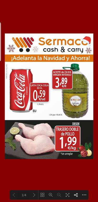 Aceite de Oliva por 3'89L comprando 5l garrafa en Semarco cash and carey Black Friday