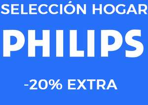 Selección hogar de Philips con 20% de descuento EXTRA