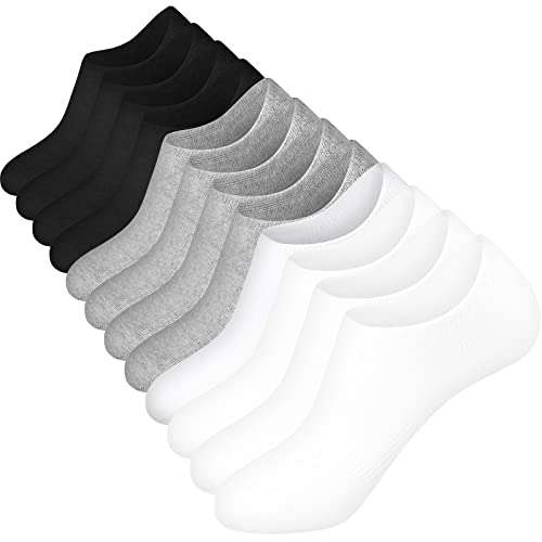Calcetines Tobilleros (6 pares) opciones de mixtos o todos blancos, negros o grises