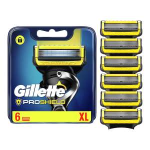 Gillette ProShield Cuchillas de Afeitar Hombre Paquete de 6 Cuchillas de Recambio
