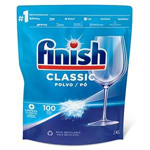 Finish Classic - Detergente para el lavavajillas, en polvo, 2 kg. 100 lavados [0'05€/lavado]