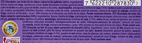 Milka LU Mini Tableta de Chocolate con Leche de los Alpes Cubierta con Galletas LU Formato Bolsillo - Pack de 20 x 35g