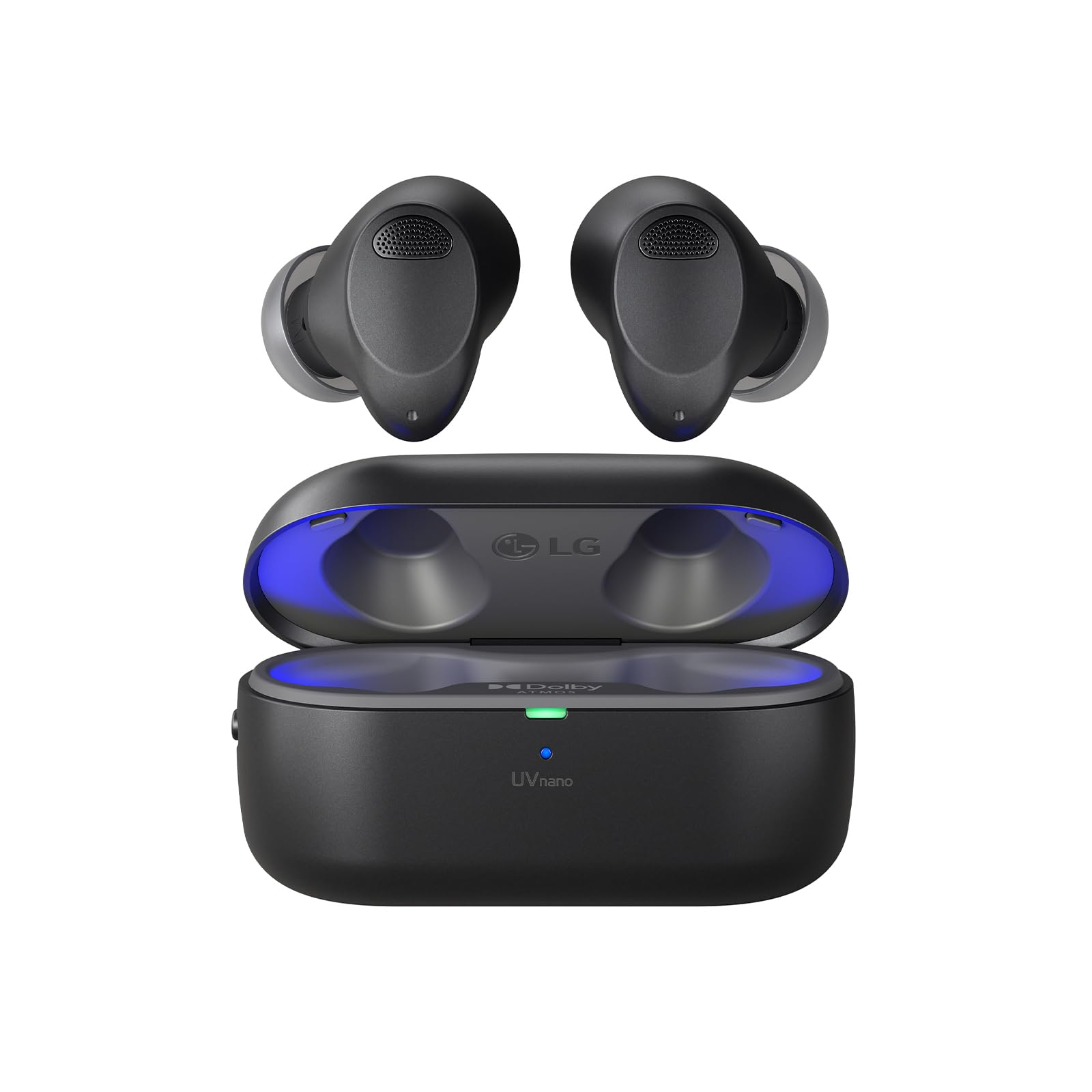 LG Auriculares intraurales Bluetooth Tone Free T90S con Sonido Dolby Atmos, tecnología Meridian, cancelación Activa de Ruido (ANC), Negro