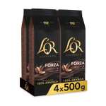 L'OR Espresso Forza Café en Grano Natural 100% Arábica - Intensidad 9 | 4x500g