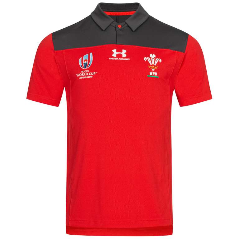 Under Armour Copa del Mundo de la Unión de Gales Under Armour Hombre Camiseta de rugb