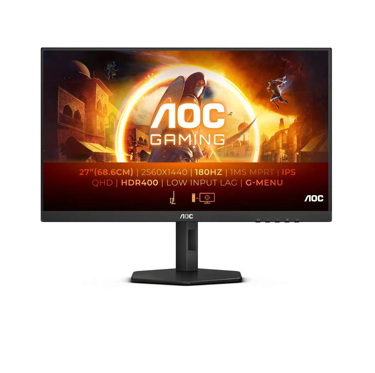 Monitor 27" AOC Q27G4X QHD Freesync Premium 180Hz HDR 400