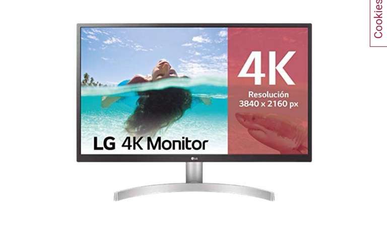 Monitor LG Ultrafine 4K 27" Panel IPS: 3840 x 2160p, 16:9, 300cd/m², 1000:1, sRGB >98%, 60Hz, 5ms VER DESCRIPCIÓN
