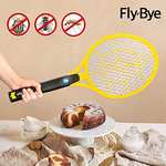 Fly-Bye Raqueta matamoscas eléctrica para Mosquitos, Profesional, 4000 V, Recargable por USB, luz LED intensa