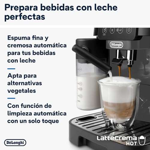 De'Longhi Magnifica Start ECAM220.60.BG, Cafetera Automática con LatteCrema Hot, 1450W