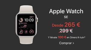 100€ Ktuin + Apple Watch SE GPS Caja 40mm Aluminio Plata