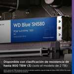 Western Digital Blue SN580 M.2 250 Go PCI Express 4.0 TLC NVMe