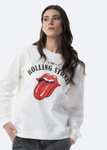 355° - Sudadera de manga larga y cuello redondo de Mujer Rolling Stones de UNIVERSAL MUSIC (Tallas XS a XXL)