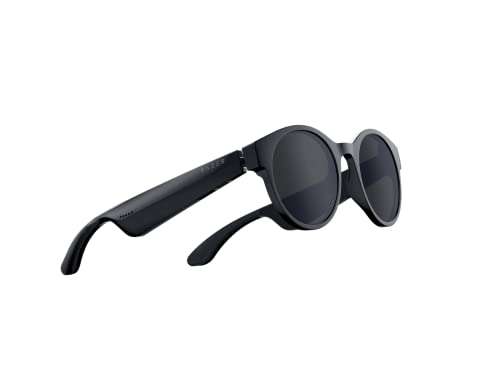 Razer Anzu Redondas Talla S - Gafas de sol con filtro de luz azul, Bluettoth baja latencia con micrófono y altavoces incorporados, IPX4
