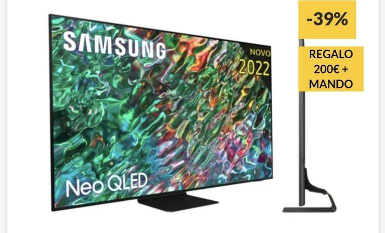 TV SAMSUNG QE50QN90B (Neo QLED - 50'' - 127 cm - 4K Ultra HD)más 200 euros de reembolso y un mando xbox, 43" por 959€