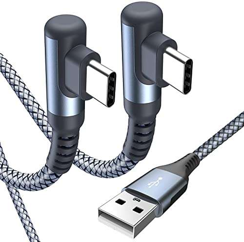 Pack de 2 Cable USB Tipo C de 2m para Carga Rápida