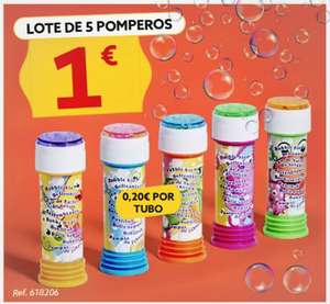 Lote 5 Pomperos de burbujas x 1€ (0,20€/tubo)