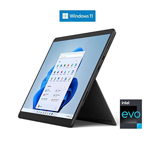 Microsoft Surface Pro 8 EVO- Ordenador portátil 2 en 1 de 13" (Intel Core i7-1185G7 11th Gen, 16GB RAM, 256GB SSD)