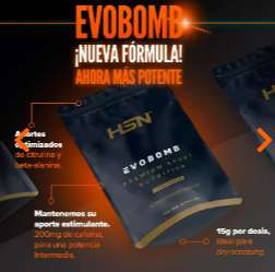 GRATIS Pre-Entrenamiento Evobomb 150 gr en pedidos +39.90€