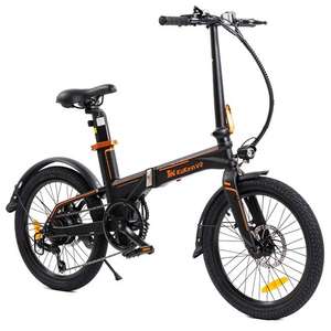 KuKirin V2 City E-bike Plegable, Neumáticos 20" Batería 36 V 7,5 Ah, Motor 250 W 25 km/h Carga 120 k Freno de disco, Shimano 7 velocidades