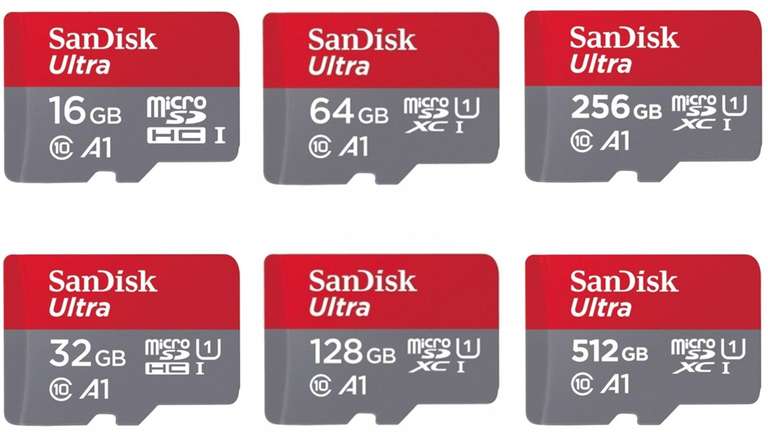 Tarjeta de Memoria SanDisk Ultra, Extreme, Extreme PRO (32, 64, 128, 256)