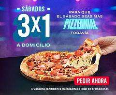 Sábados Domino's Pizza 3x1 a domicilio