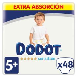 Dodot Sensitive Extra Pañales Bebé, Tallas 5+ y 6+.