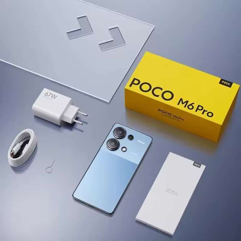 POCO M6 Pro 256GB (139,77€ con cupón 40% para nuevos usuarios) Helio G99 Octa Core, 6.67" FHD+ Flow AMOLED Screen, 120Hz Refresh