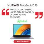 HUAWEI MateBook D16 portátil - 16", 16:10, 100% sRGB, 300 cd/m² / i5-12450H / 16 GB RAM / 512 GB SSD / Windows 11
