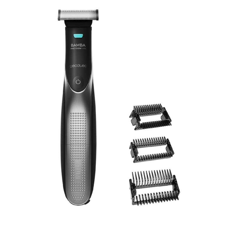Recortador de barba Bamba PrecisionCare 7500 Power Blade resistente al agua de Cecotec con peines guía intercambiables