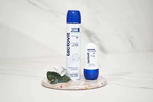 2x Lactovit Desodorante Roll on Extra Eficaz Protección Inteligente, Anti-Irritaciones y 48H de Eficacia, 50 Mililitros [1'42€/ud]