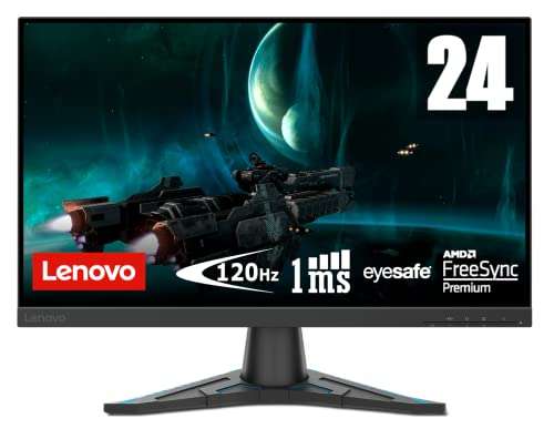 Lenovo G24e-20 - Monitor Gaming de 23.8" con Eyesafe, FHD, VA, 100Hz, 1ms