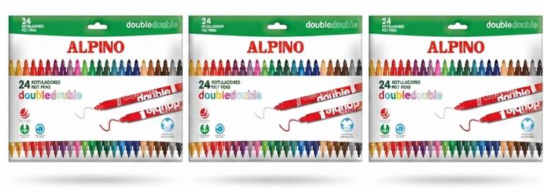 3 X 24 unidades Alpino Double Double Rotuladores de Colores (5,30€/paquete)