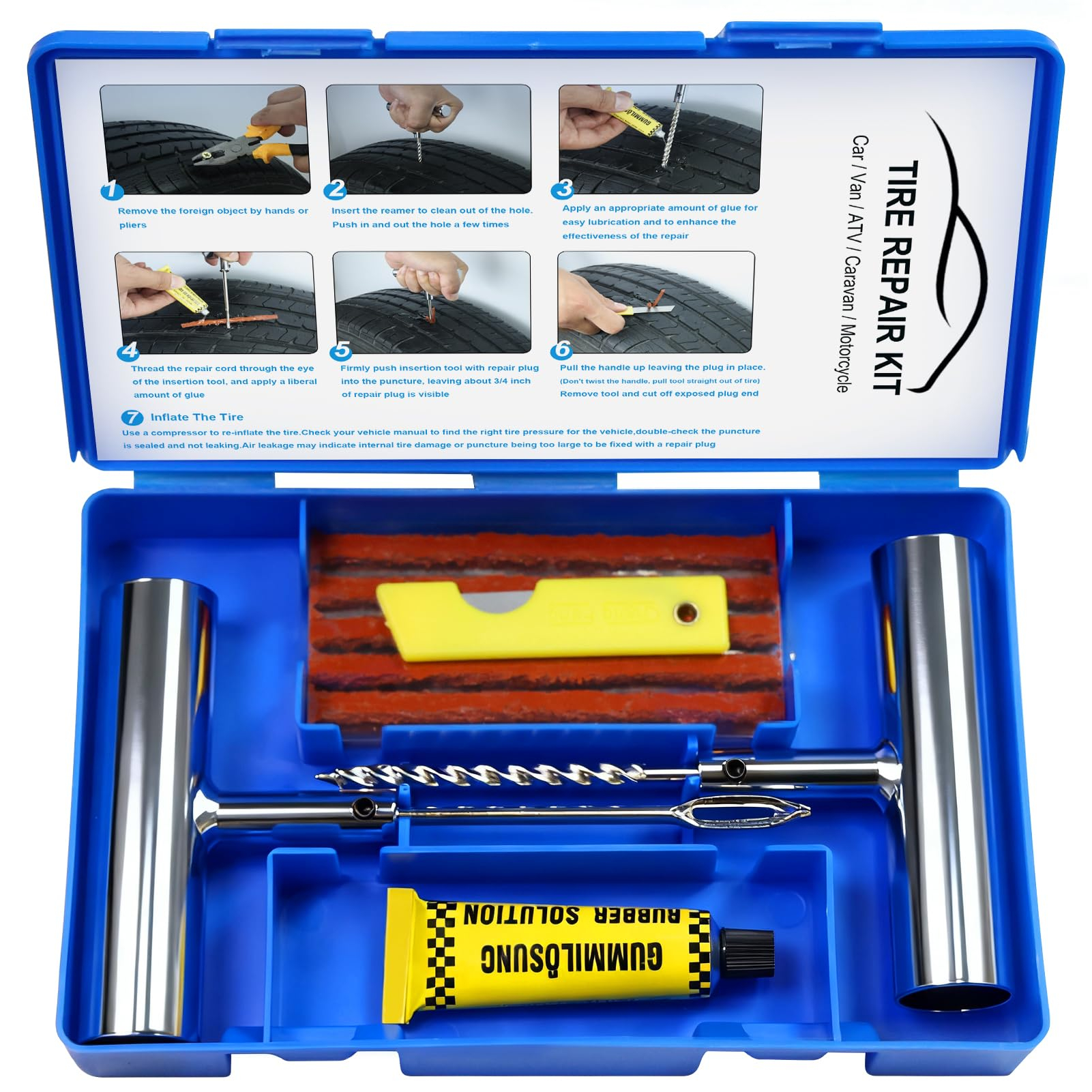 Kit Antipinchazos Coche, Kit Repara Pinchazos