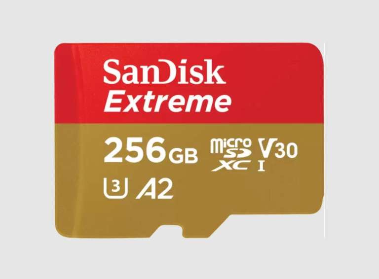 Extreme 256 GB MicroSDXC UHS-I Clase 3 SanDisk SDSQXAV-256G-GN6MA ( Oferta Válida Para Nuevos Usuarios )
