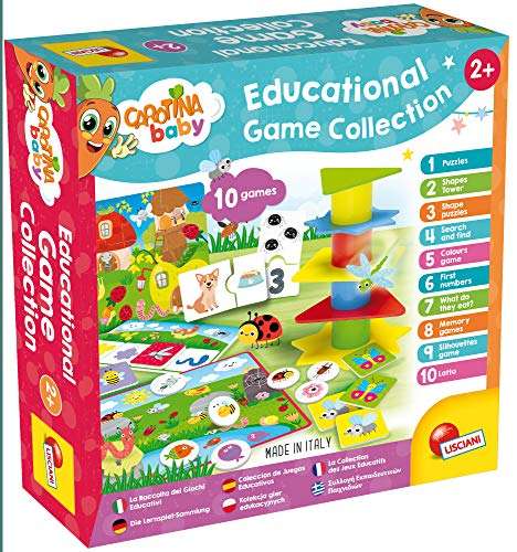 Carotina Baby Colección de 10 juegos educativos para niños a partir de 2 años - Colores, números, formas, memoria, Lógica y mucho más