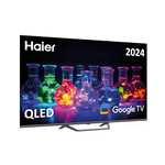 Haier QLED 4K UHD H55S80EUX - 55", Google TV, Dolby Audio y Dolby Vision, HDR 10, Bluetooth 5.1, DBX TV, HDMI 2.1 x 4, Sin Marcos, 2024