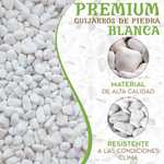 Piedras Blancas Decorativas para Jardin e Interior - Granulometría 8/12 mm - 10Kg - Extraida y Fabricada en España - 100% Natural (Blanca)