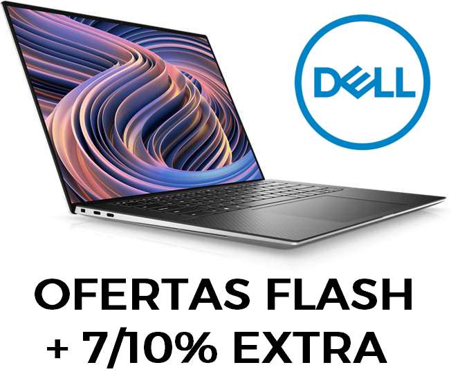Oferta flash en portátiles Dell con descuento EXTRA del 10/7%